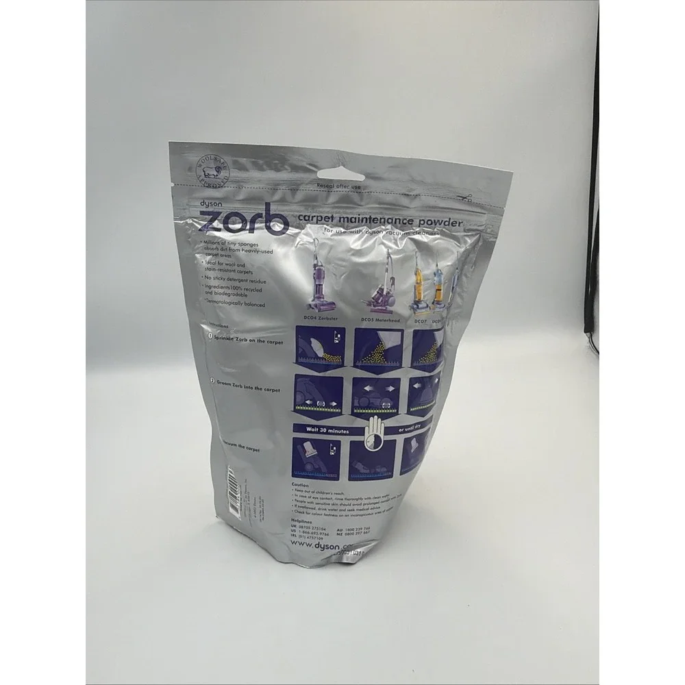 Dyson Zorb Carpet Maintenance Powder – 26.5oz Bag (NEW Unopened)